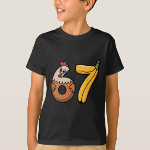 Camiseta 67 Meme Galinha Nana Six Seven 6-7 Família Combina