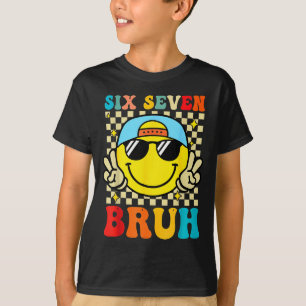 Camiseta 67 Meme Geração Alfa Gíria 6 7 Seis Sete Bruh Engr