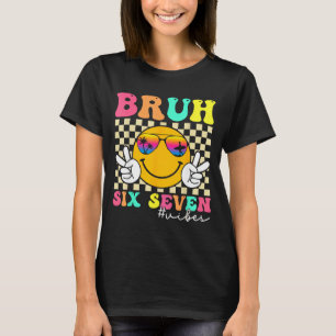 Camiseta 67 Meme Geração Alfa Gíria 6 7 Seis Sete Bruh Engr