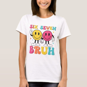 Camiseta 67 Meme Geração Alfa Gíria 6 7 Seis Sete Bruh Engr