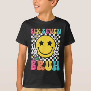 Camiseta 67 Meme Geração Alfa Gíria 6 7 Seis Sete Cara Engr