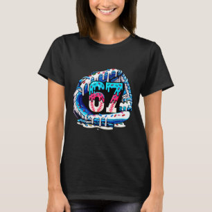 Camiseta 67 Meme Gíria Luvas de Beisebol Gotejamento Sorvet