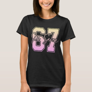 Camiseta 67 Meme - Gráfico de Número Viral Engraça