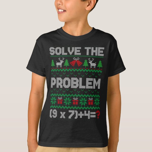 Camiseta 67 Meme Pemdas Math Joke Teacher Ugly Christmas Sw (Frente)