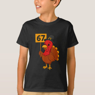Camiseta 67 Meme Peru Funny Dia de Ação de Graças 6 7 Seis 