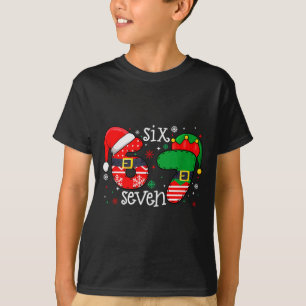 Camiseta 67 Meme Seis Sete 6-7 Natal Divertido Xmas Homens