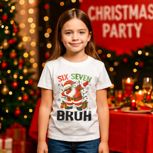Camiseta 67 Meme Seis Sete Bruh Natal Divertido 6 7