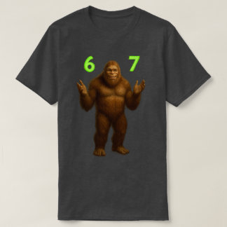Camiseta 67 Meme Seis Sete Bruh Pé Grande | Personalizado 6