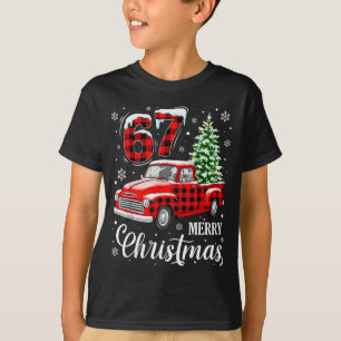 Camiseta 67 Meme Seis Sete Piada Natal Meme Gíria Mulheres
