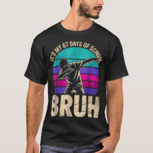 Camiseta 67 Meme Six Seven Menino Dabbing São meus 67 Dias 