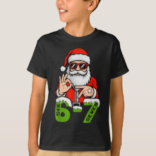 Camiseta 67 Meme Six Seven Papai Noel Natal Divertido Gen Z