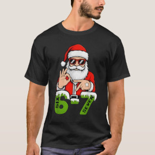 Camiseta 67 Meme Six Seven Papai Noel Natal Divertido Geraç
