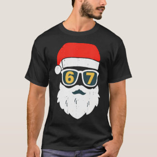 Camiseta 67 Meme Six Seven Santa Face Kids Men Boys Girls C
