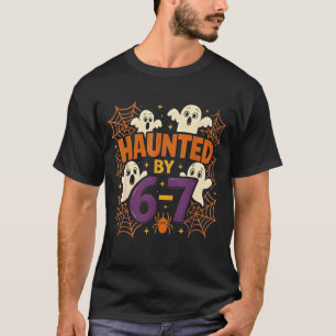 Camiseta 67 Meme Tendência de Halloween Engraçado Six Seven