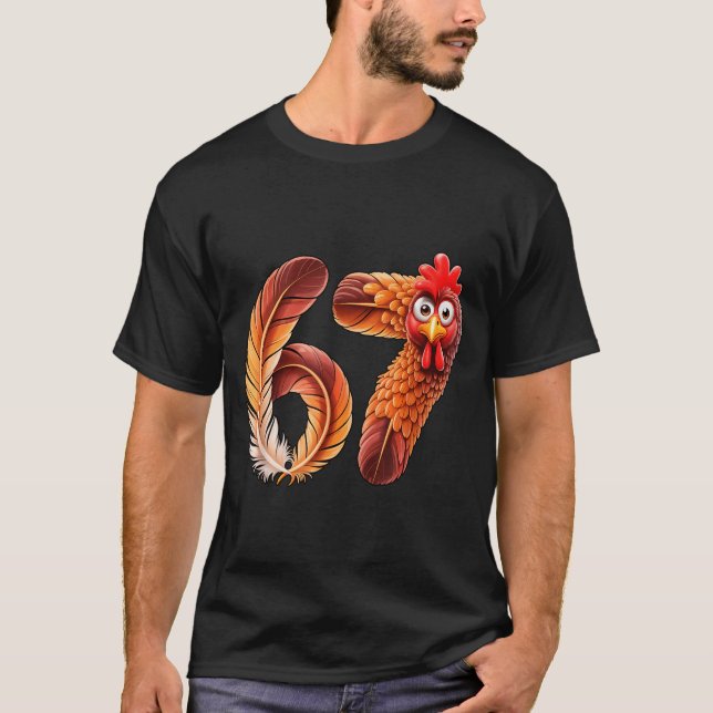Camiseta 67 Meme Thanksgiving Turkey Day Funny Holiday Six  (Frente)
