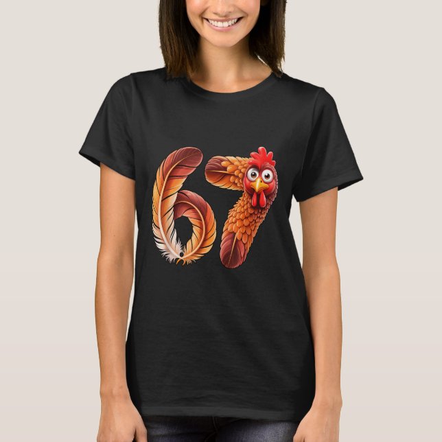 Camiseta 67 Meme Thanksgiving Turkey Day Funny Holiday Six  (Frente)
