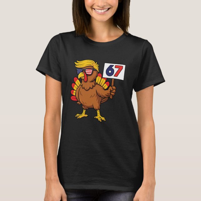 Camiseta 67 Meme Thanksgiving Turkey Day Six Seven Funny Tr (Frente)