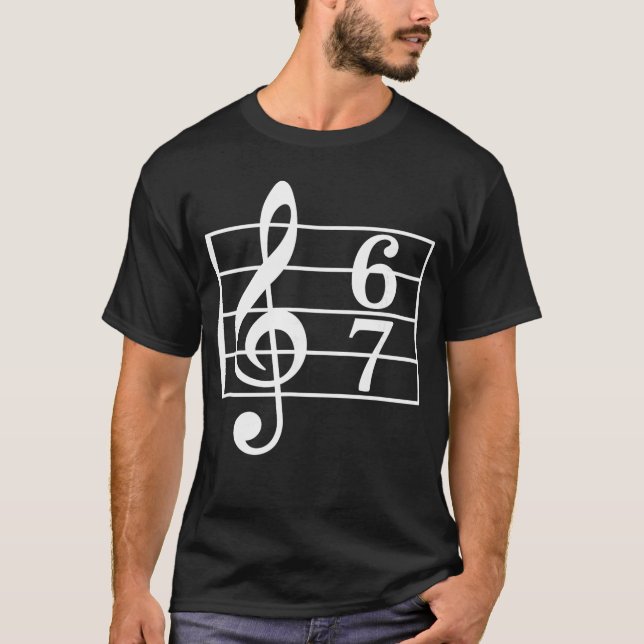 Camiseta 67 Music Meme Slang Musician Funny Musiceacher ret (Frente)