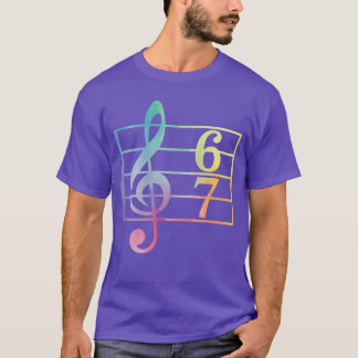 Camiseta 67 Música Meme Gíria Seis Sete Professor De Música