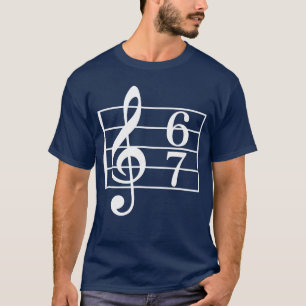 Camiseta 67 Música Meme Gíria Si Sete Musiceacher Escola Ch