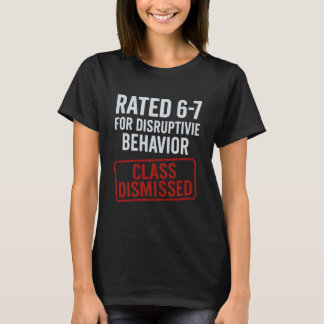 Camiseta 67 Não Diga 6-7 Novamente Professor Engraçado 67 S