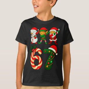 Camiseta 67 Natal Dabbing Papai Noel Elfo Boneco de Neve En