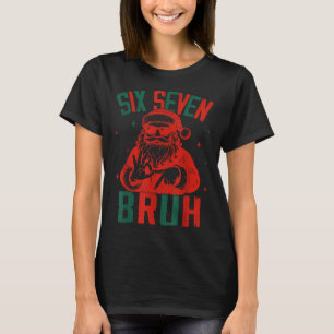 Camiseta 67 Natal Divertido Seis Sete Bruh Meme Brainrot Sa