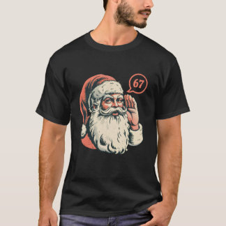 Camiseta 67 Natal Divertido Seis Sete Meme Brainrot Papai N