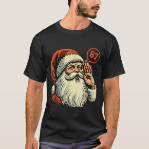 Camiseta 67 Natal Divertido Seis Sete Meme Brainrot Papai N