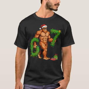 Camiseta 67 Natal Sasquatch Piada de Natal 67 Homens