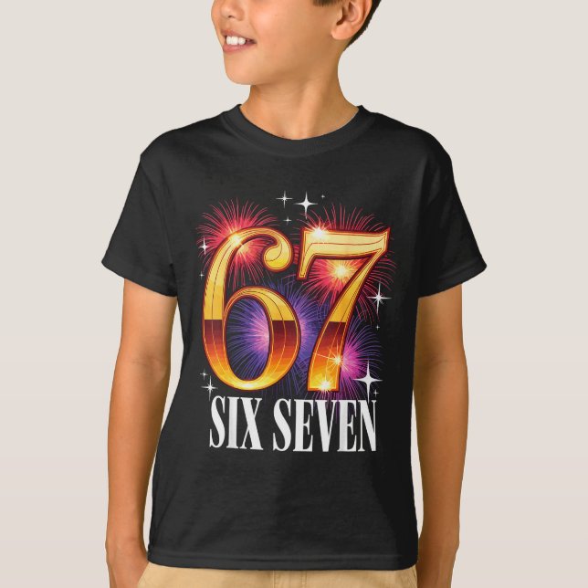 Camiseta 67 New Years Eve Party Pajama Shirt 6 7 Meme 67 20 (Frente)