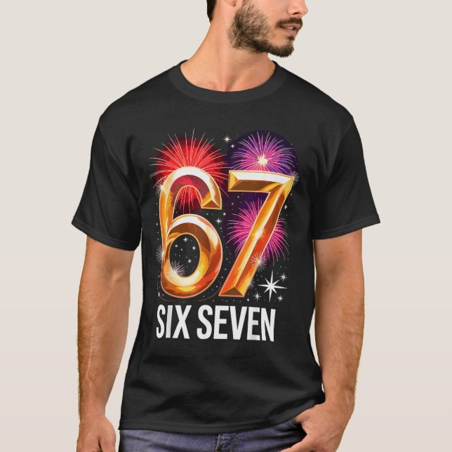 Camiseta 67 New Years Eve Party Pajama Shirt 6 7 Meme 67 20 (Frente)