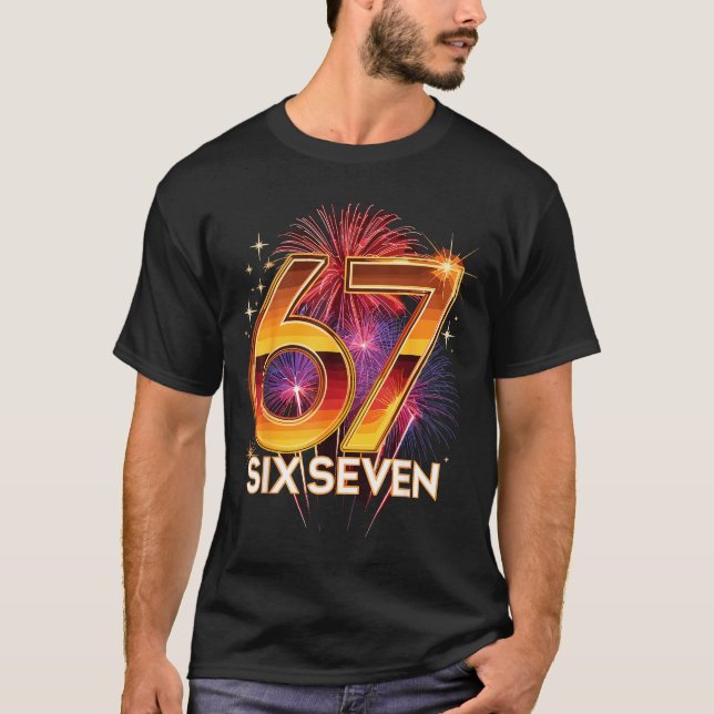 Camiseta 67 New Years Eve Party Pajama Shirt 6 7 Meme 67 20 (Frente)