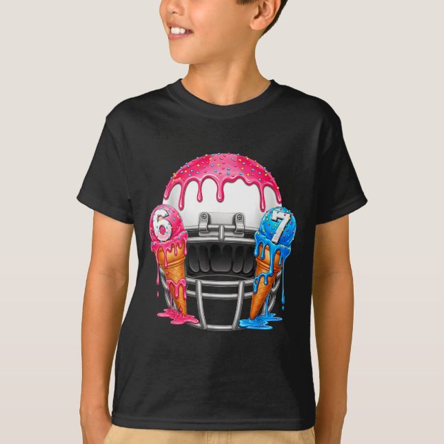 Camiseta 67 Number Ice Cream Drip American Football Art  (Frente)