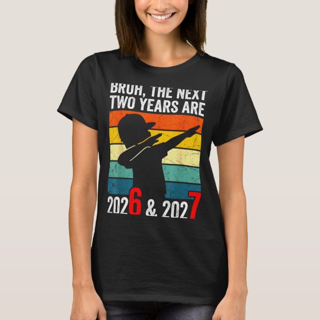 Camiseta 67 Nye 2026 Dabbing Boys Funny New Year Eve Six Se (Frente)