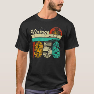 Camiseta 67.o aniversário Vintage 1956 Homens de 67 anos