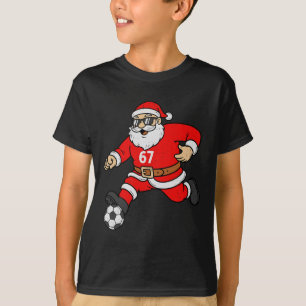 Camiseta 67 Papai Noel Futebol Six Seven Meme Natal Esporte