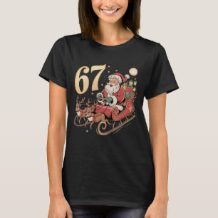 Camiseta 67 papai noel natal engraçado 
