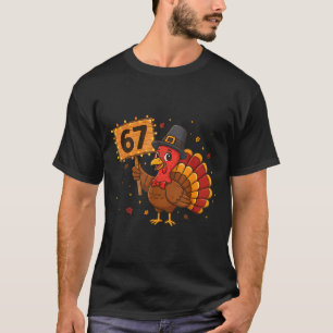 Camiseta 67 Piada Dia De Ação De Graças Meme Peru Six Seven
