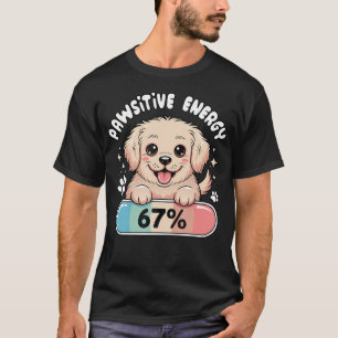 Camiseta 67 Piadas de Cachorro Engraçadas Energia Pawsitiva