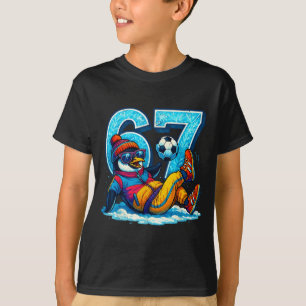 Camiseta 67 Presente de Meme de Inverno Engraçado de Futebo