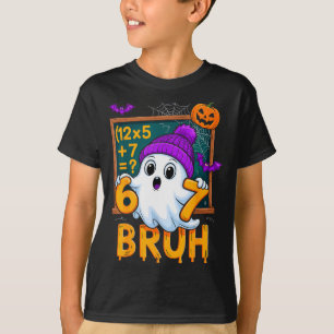 Camiseta 67 Professor Fantasma de Halloween Seis Sete Meme