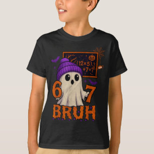 Camiseta 67 Professor Fantasma de Halloween Seis Sete Meme 