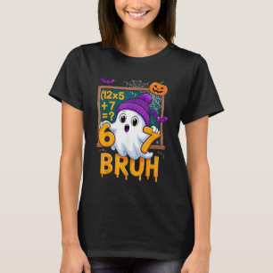 Camiseta 67 Professor Fantasma de Halloween Seis Sete Meme