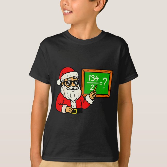 Camiseta 67 Professor Natal Papai Noel Seis Sete Meme Brain (Frente)