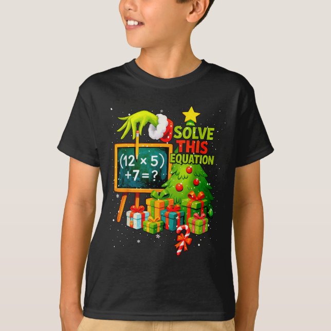 Camiseta 67 Professor Verde Natal Seis Sete Meme Brainrot (Frente)
