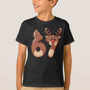 Camiseta 67 Rena de Natal Meme  