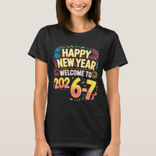 Camiseta 67 Réveillon - Feliz Ano Novo 2026-7 Engraçado 67