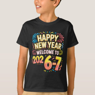 Camiseta 67 Réveillon - Feliz Ano Novo 2026-7 Engraçado 67