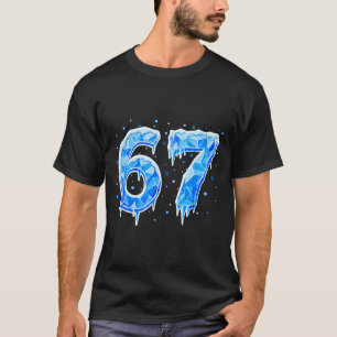 Camiseta 67 Seis Sete 6-7 Gelo - Meme de Rotação Cerebral E